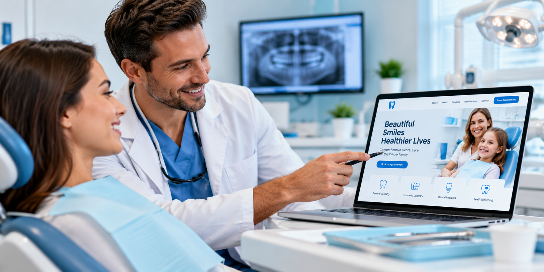 Professional website development for dental practices